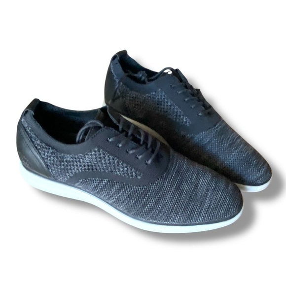 G.H.‎ Bass Men\'s Connor KT Casual Lace-up Oxford Black/Grey Knit Upper main image 4